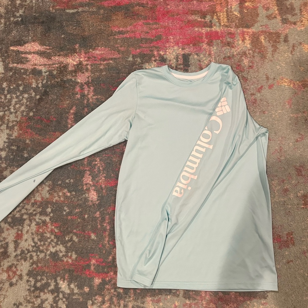 Columbia Light Blue Long Sleeve Shirt